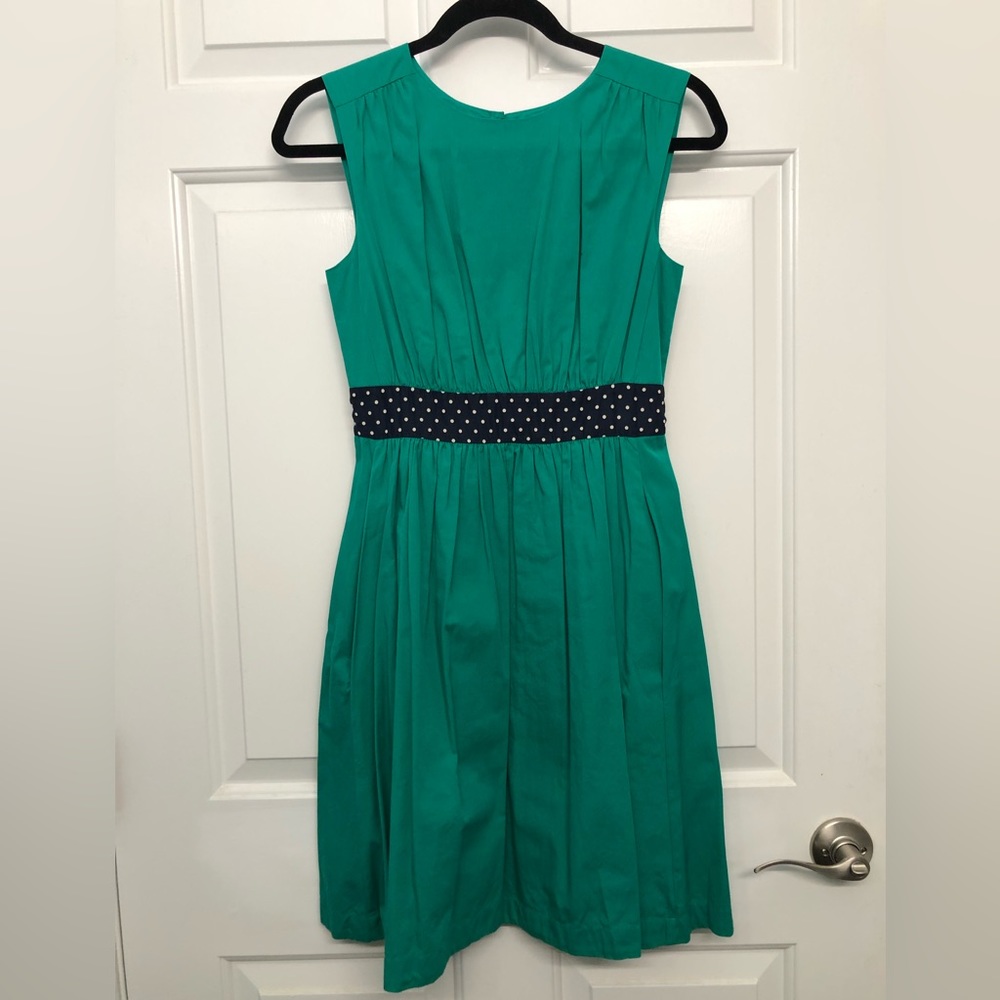 A-line Midi Dress, US 6/ UK 10, Emily and Fin, Green, good condition